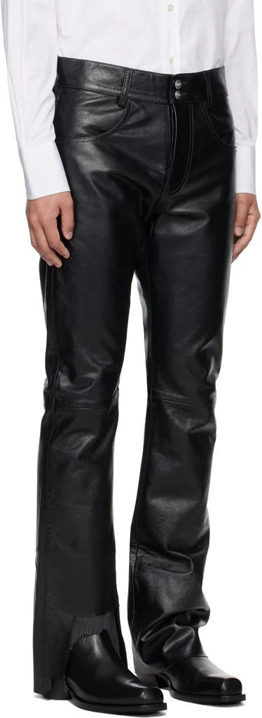 Enfants Riches Deprimes Black Long Night Leather Pants 2