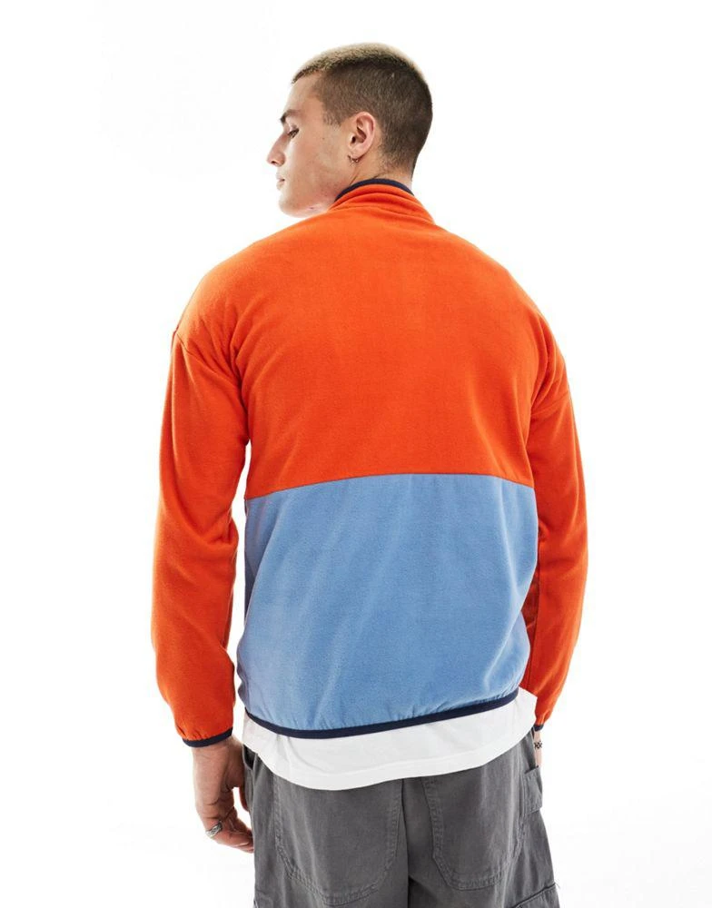 Regatta Regatta Callide fleece jumper in rusty orange coronet blue 2