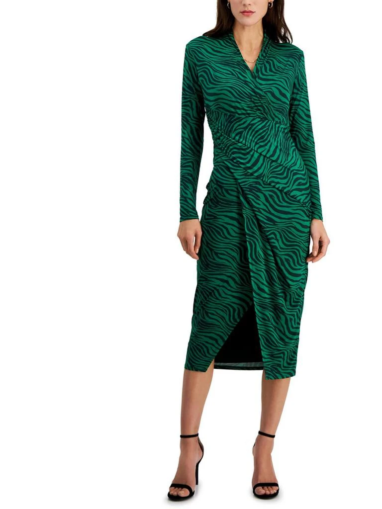 RACHEL Rachel Roy Womens Faux Wrap Midi Wrap Dress 10