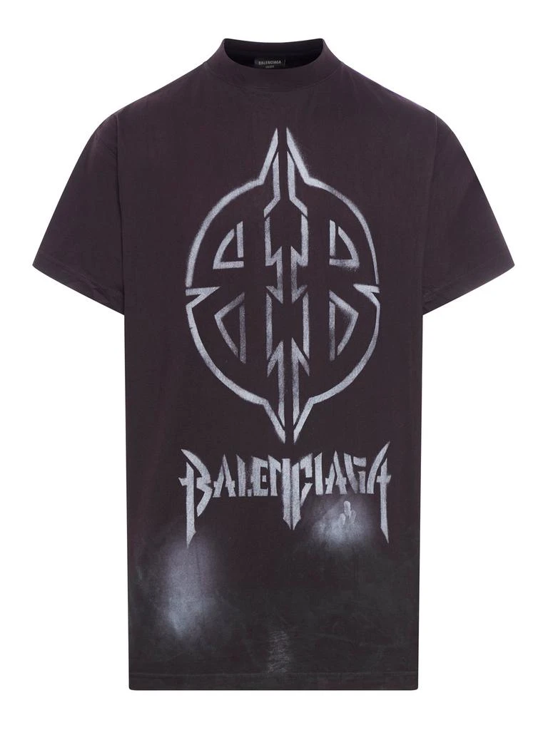 Balenciaga Balenciaga BB Logo Printed Large Fit T-Shirt 1