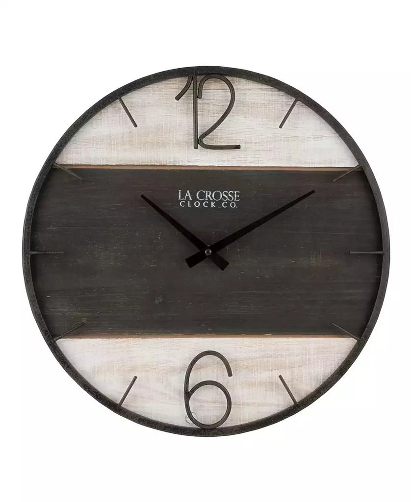 La Crosse Technology La Crosse Clock 16" Ironwood Wall Clock 1