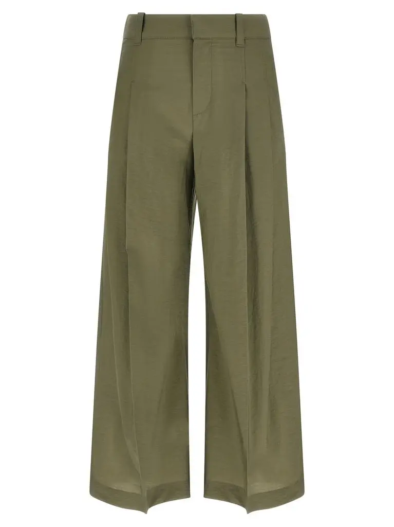 Brunello Cucinelli Pleated Wide-Leg Trousers