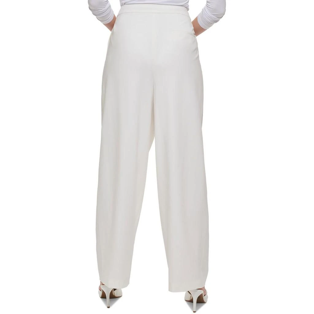 DKNY Petites Womens Crepe Dress Pants 2