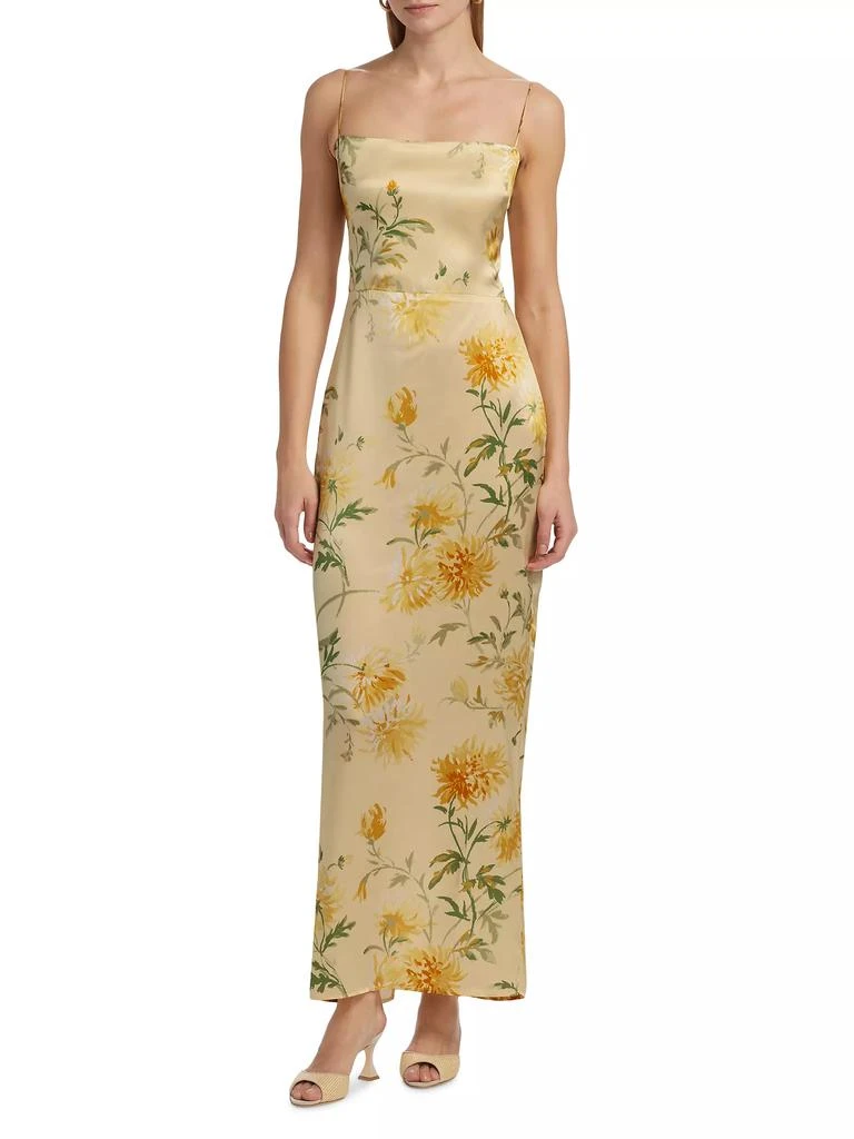 Reformation Frankie Floral Silk Column Maxi Dress 3