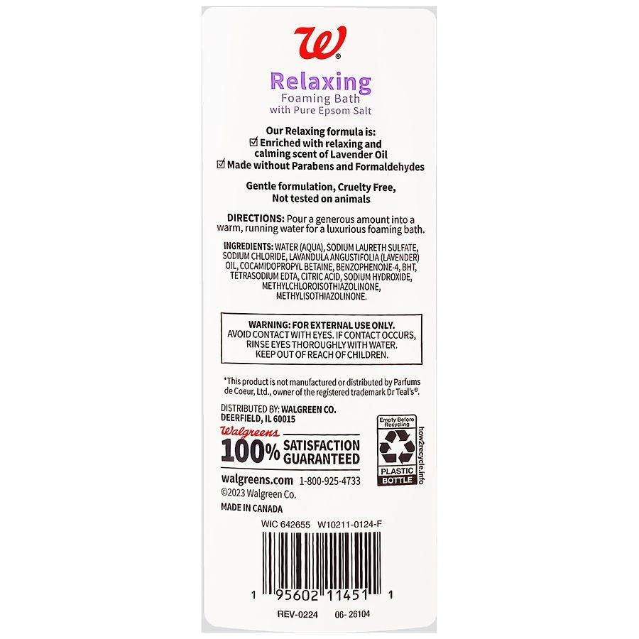 Walgreens Foaming Bath Lavender 4