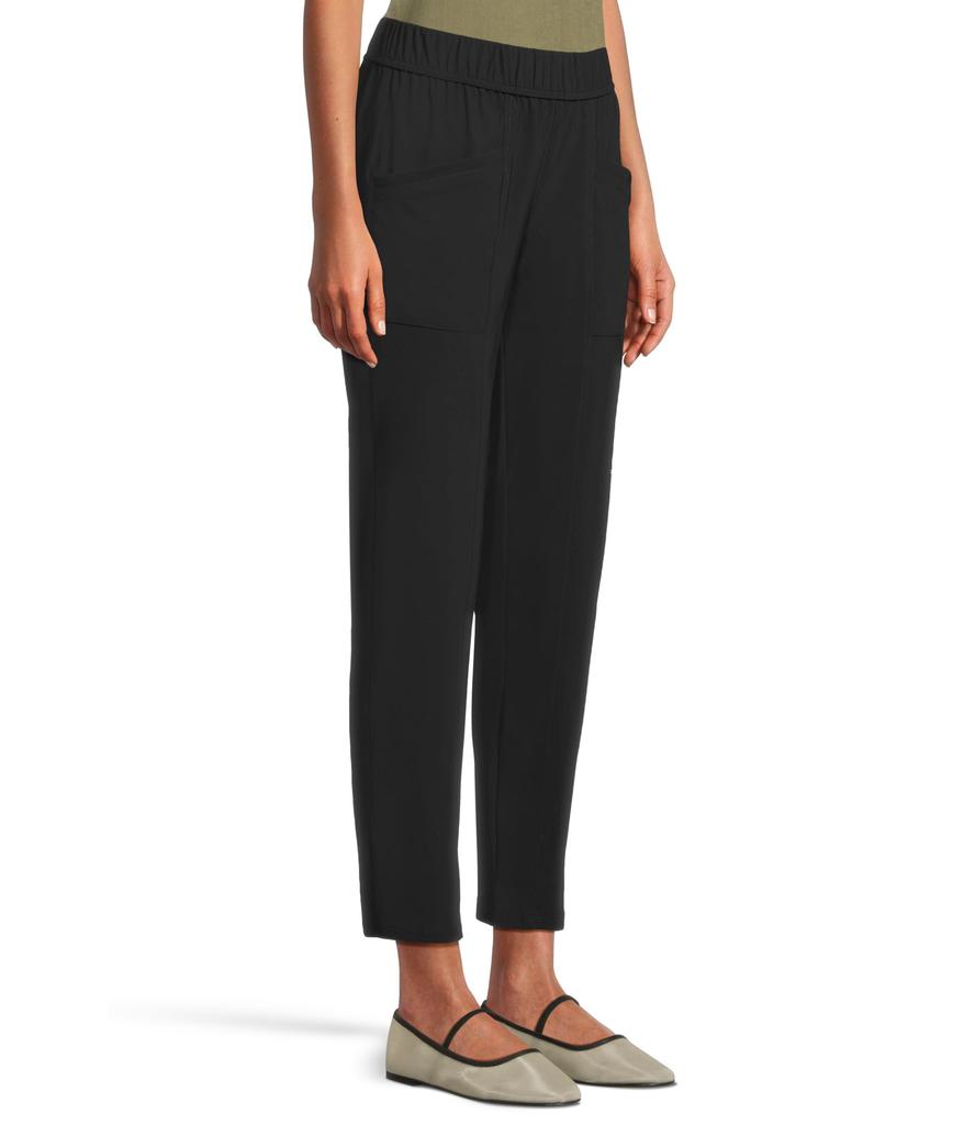 Elliott Lauren Elastic Waist Pull On Pants With Slanted Pockets