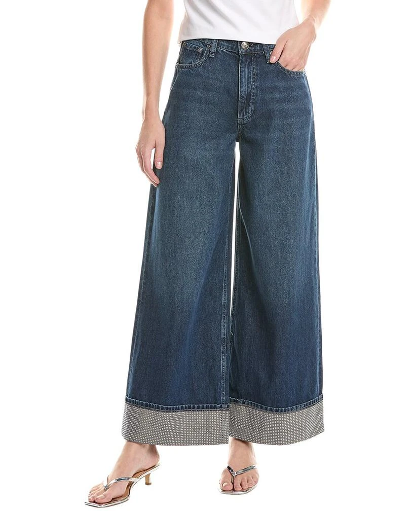 Rag & Bone Sofie High-Rise Dawn Jewel Ankle Wide Leg Jean
