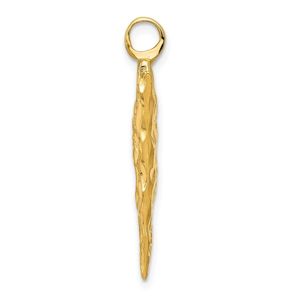 Diamond2Deal 14k Yellow Gold 3D Arrow Head Charm 2
