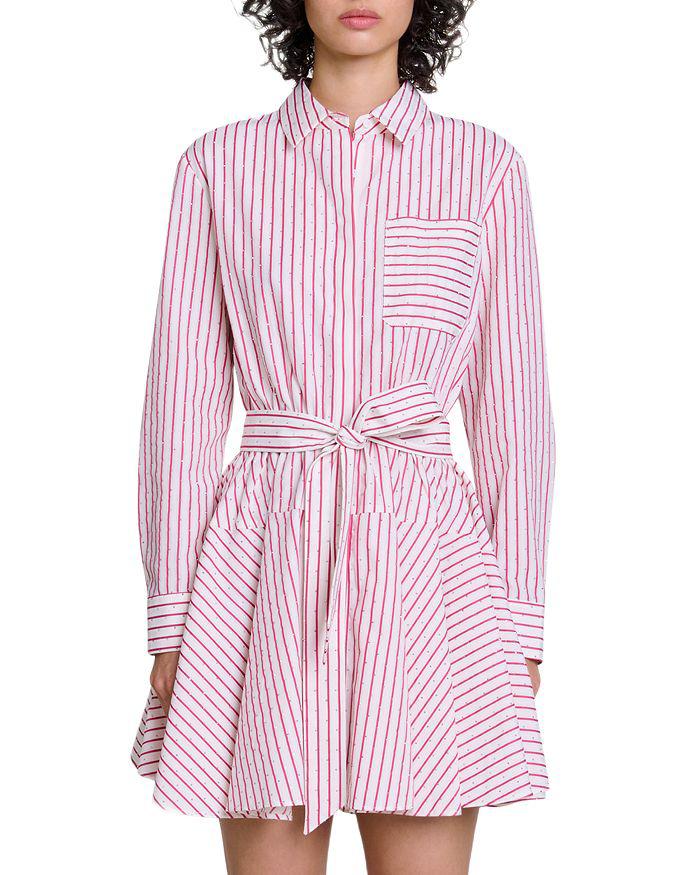 Maje Reva Striped Dress