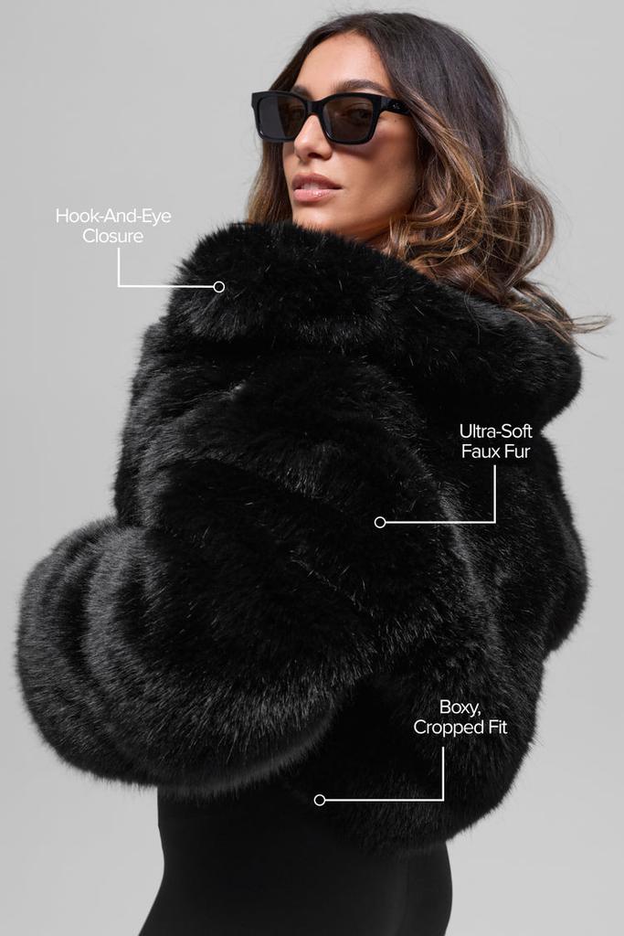 Opulent Faux Fur Cropped Jacket - Winter Frost – On Sale Now with
