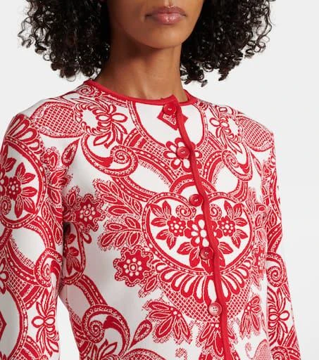 ETRO Paisley cropped cardigan 4