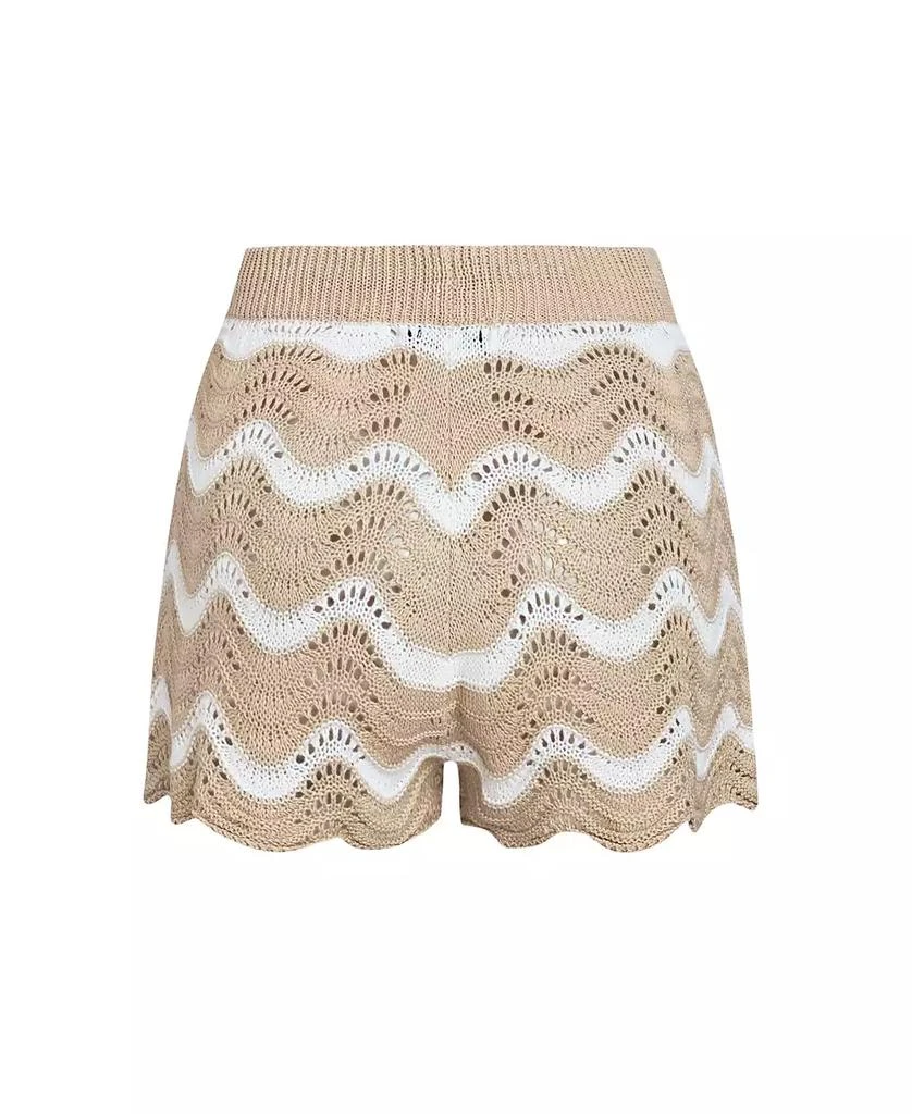 Cupshe Women
s Coral Garden Striped Cover-Up Shorts 5