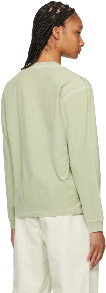 STUSSY Green Lazy Long Sleeve T-Shirt 3