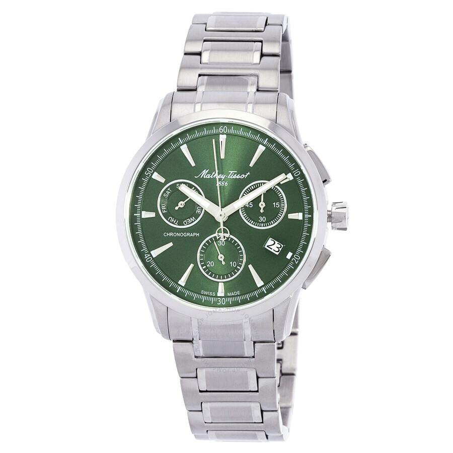 Mathey-Tissot Lancelot Chronograph Quartz Green Dial Men's Watch H198CHAV