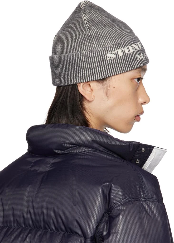 Stone Island Gray 'Marina' Beanie 3