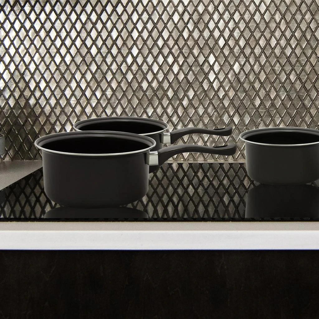 BRENTWOOD 3 Piece Carbon Steel Sauce Pan Set 2