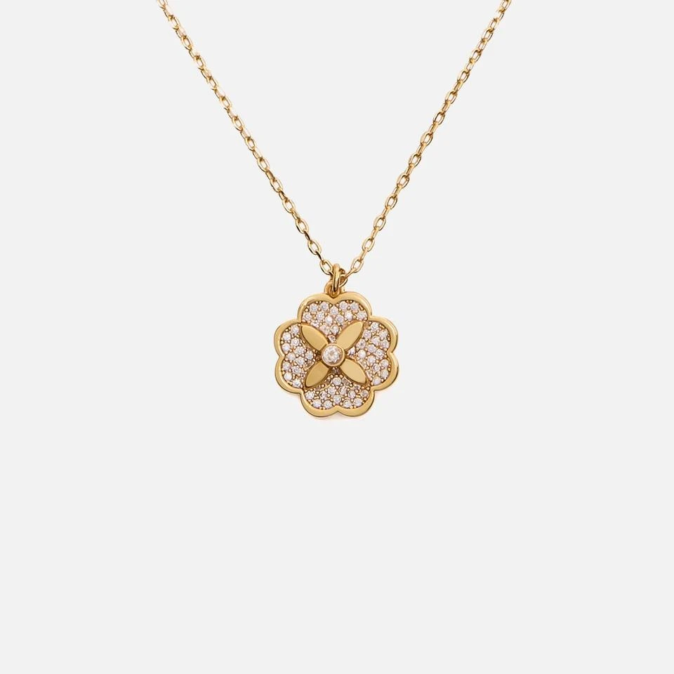 Kate Spade New York Kate Spade New York Women's Heritage Bloom Mini Pendant - Clear/Gold 2