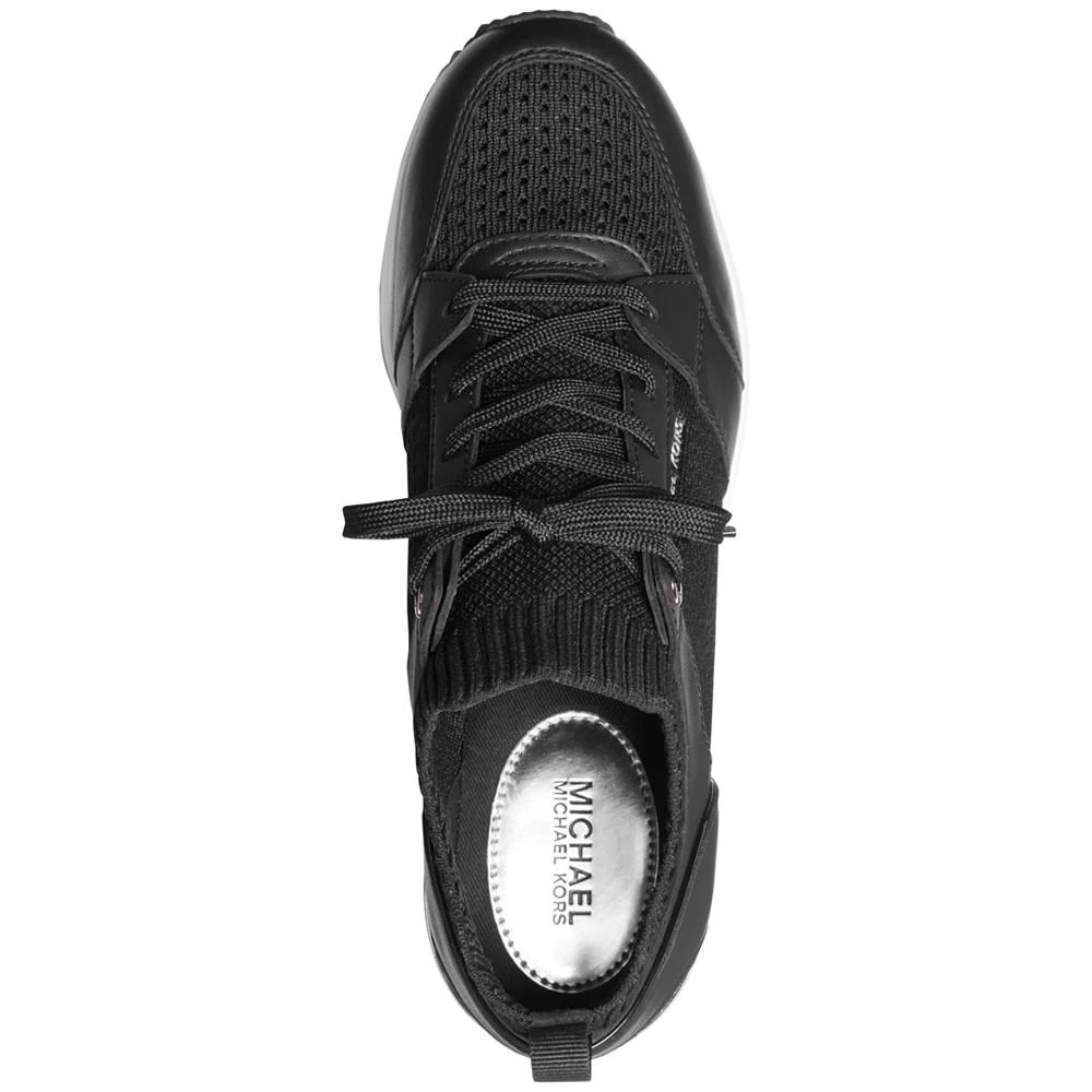 Michael Kors Women's Georgie Knit Lace-Up Trainer Sneakers 4