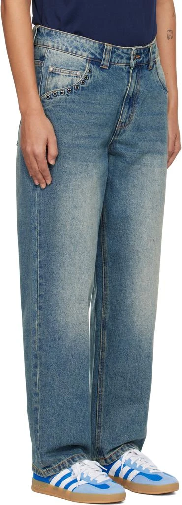 Dime Blue Classic Relaxed Jeans 2
