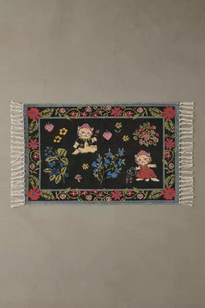 Urban Outfitters Strawberry Cat Printed Rug 2