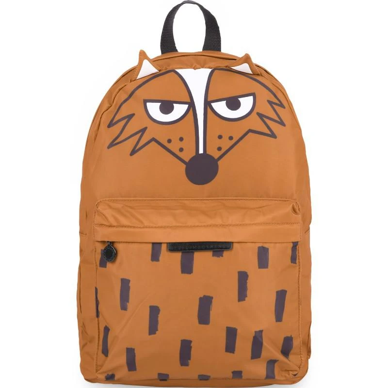 Stella McCartney Fox logo backpack in brown 1