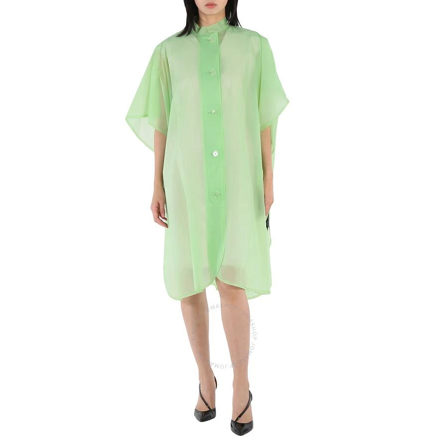 Burberry Ladies Mint Green Soft-touch Plastic Poncho 1