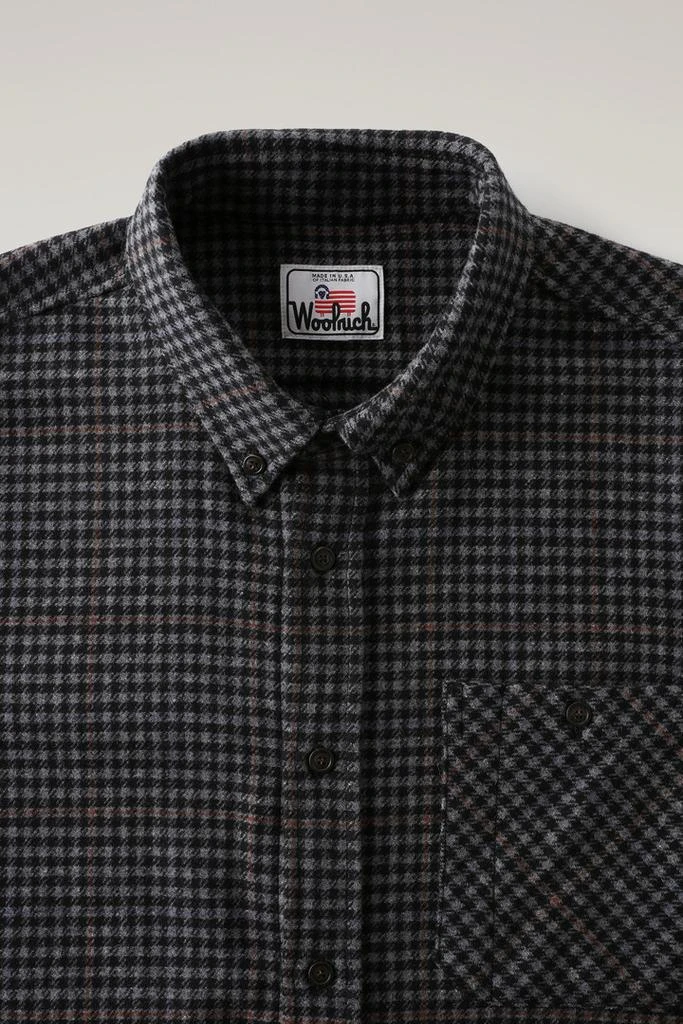 Woolrich Wool Blend Trout Run Plaid Flannel Shirt - Men - Gray 2