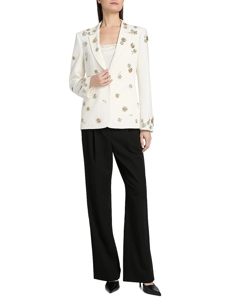 Cinq à Sept Karlie Tumbling Flowers Embellished Blazer 2