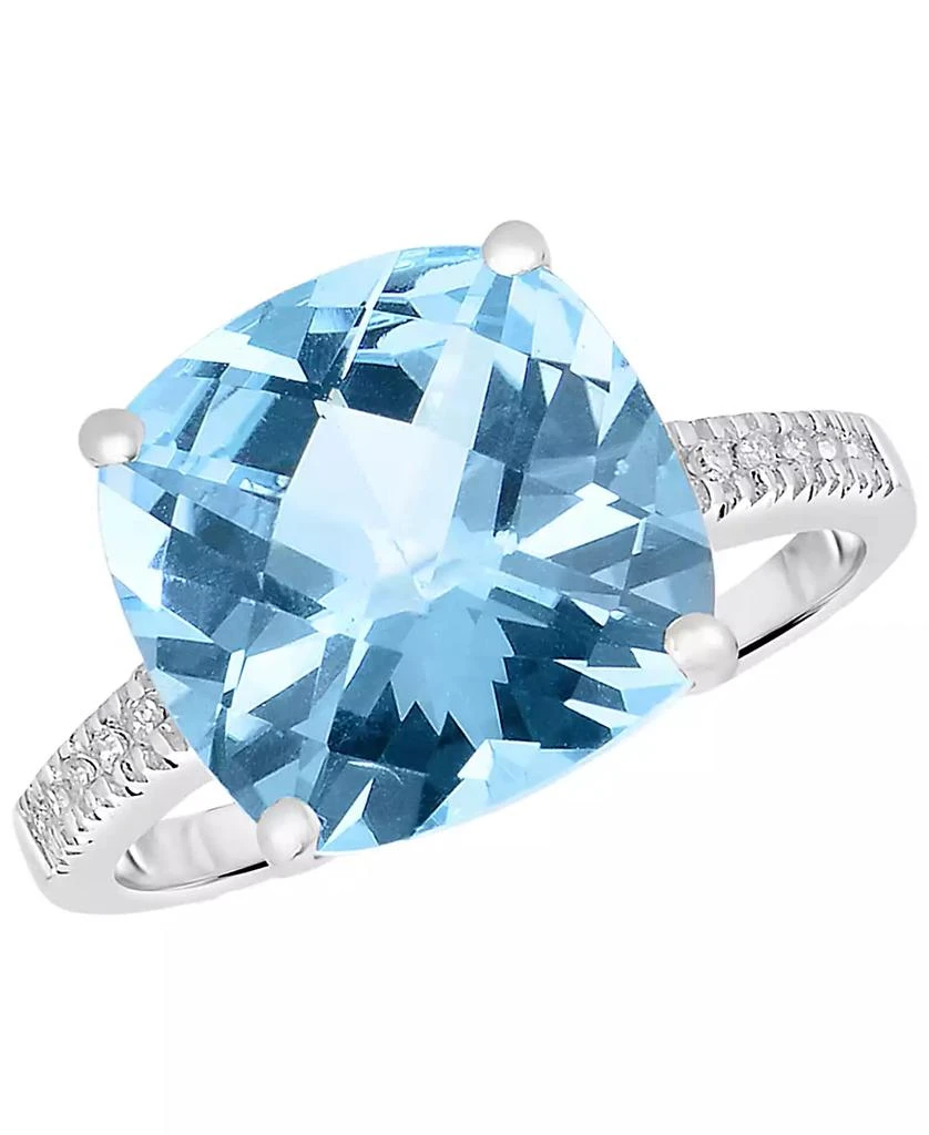 Macy
s Blue Topaz (7 ct. t.w.)
Diamond (1/20 ct. t.w.) Ring in 14k White Gold