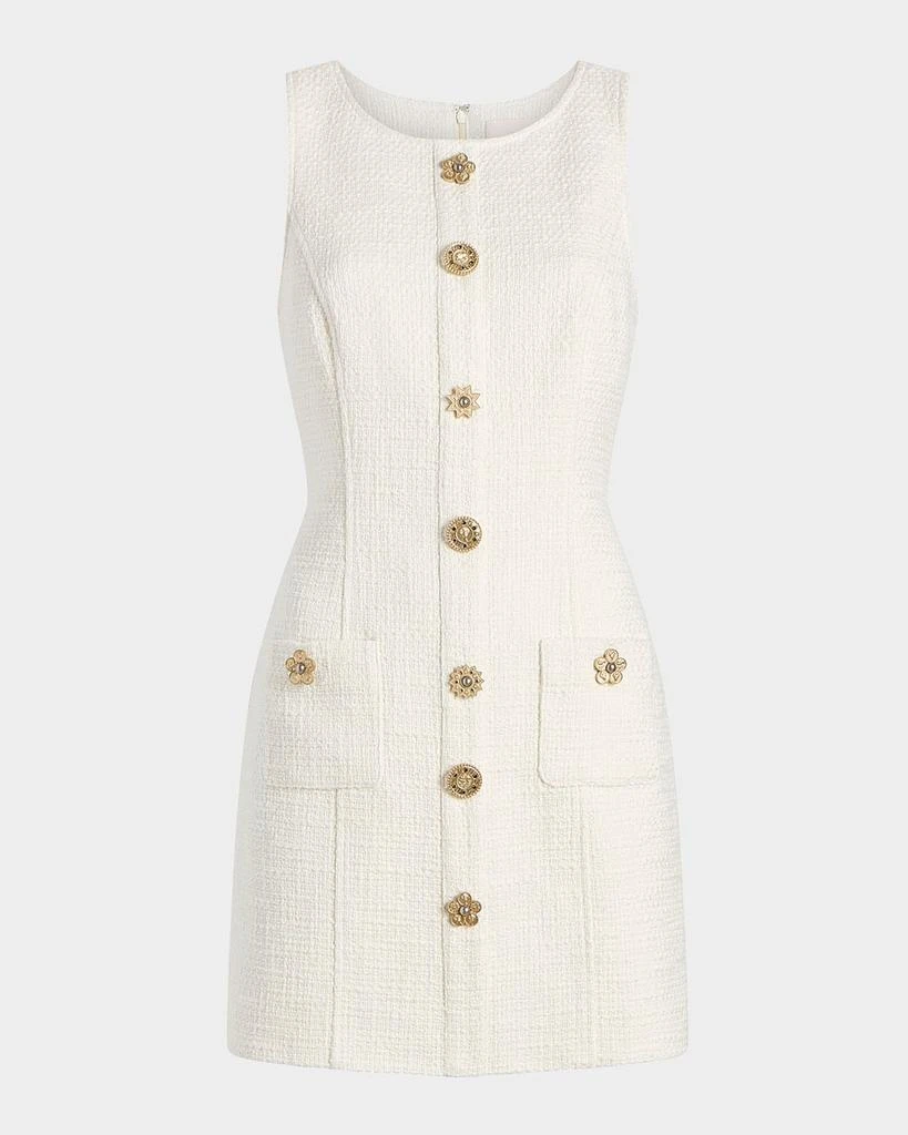 Cinq a Sept Randi Sleeveless Gold Coin Mini Dress 1