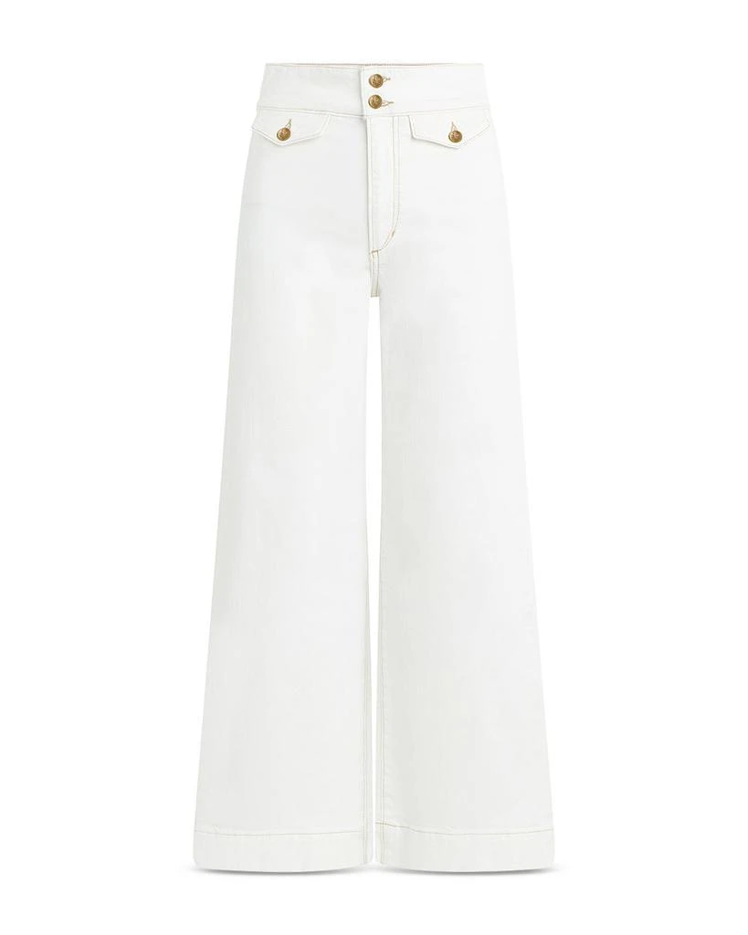 Joe's Jeans The Ellia High Rise Wide Leg Ankle Jeans in Milk 7