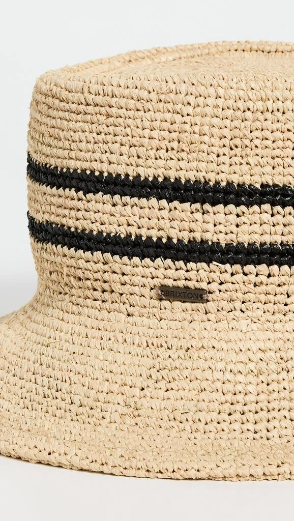 Brixton Ellee Straw Bucket Hat 3