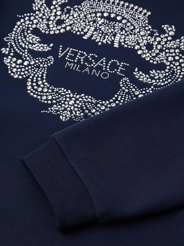 Versace Little Girl
s 
Girl
s Logo Fleece Sweatshirt Dress 3