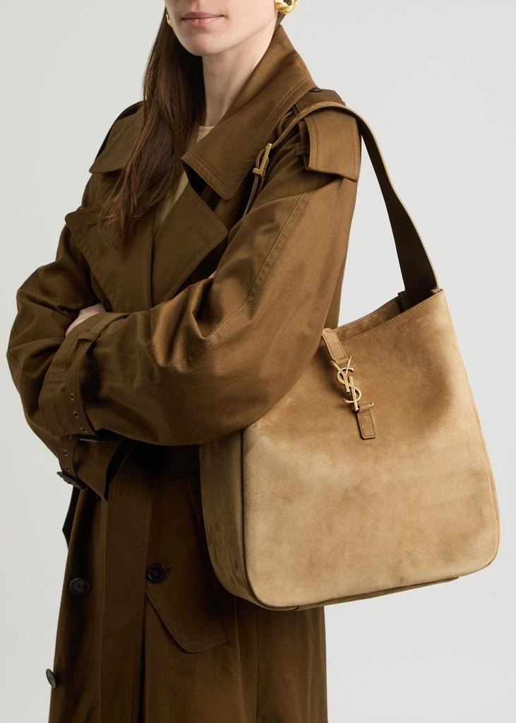 Yves Saint Laurent Le 5 à 7 large suede hobo bag 5