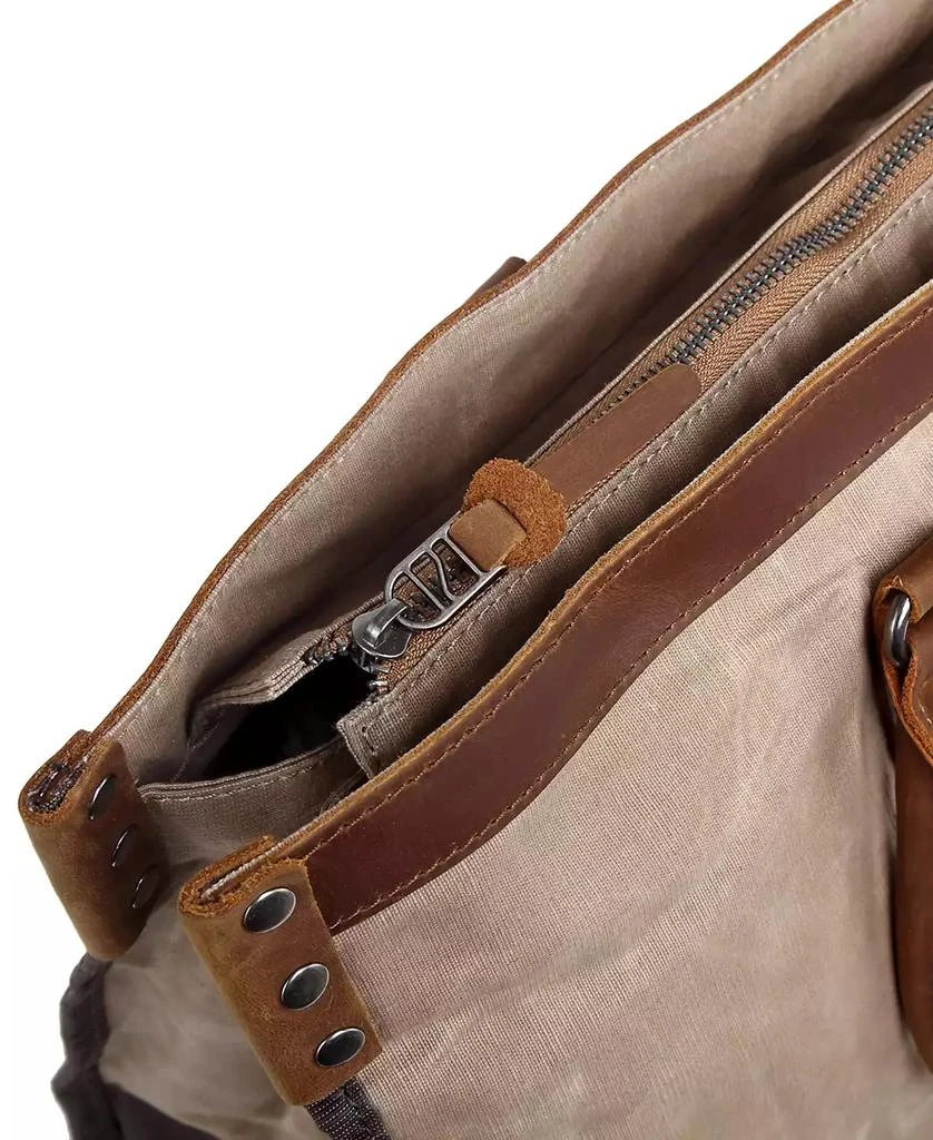 TSD BRAND Stone Creek Waxed Canvas Tote Bag 10