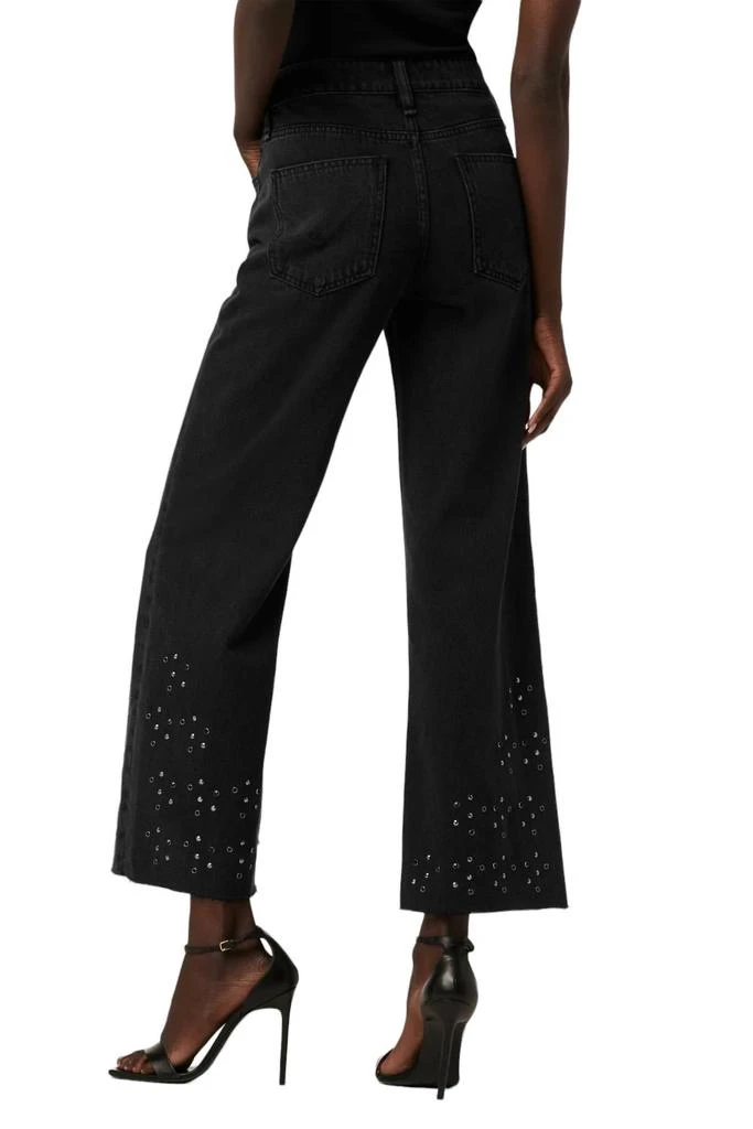 Hudson Rosie Ankle Jean With Grommets In Black Glitter 3