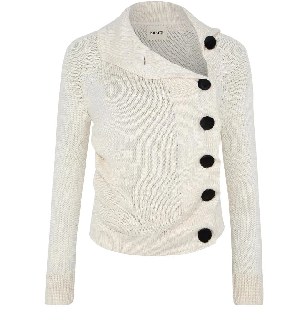 Khaite Lorrai silk cardigan 2