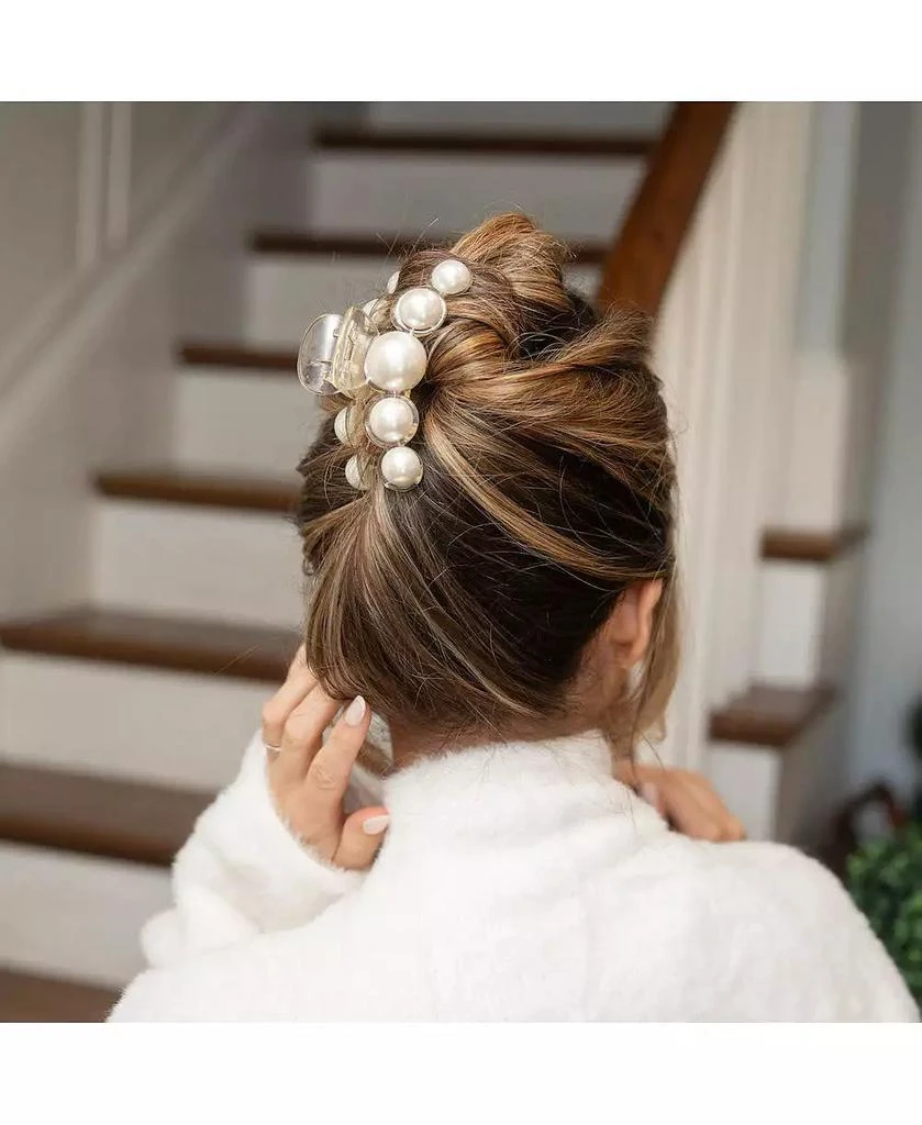 Headbands of Hope Dots Clip - Pearl White 6