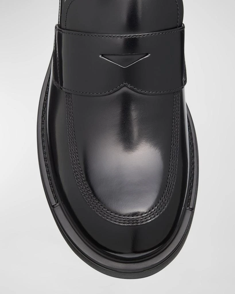 Prada Men
s Diapason Leather Penny Loafers 5