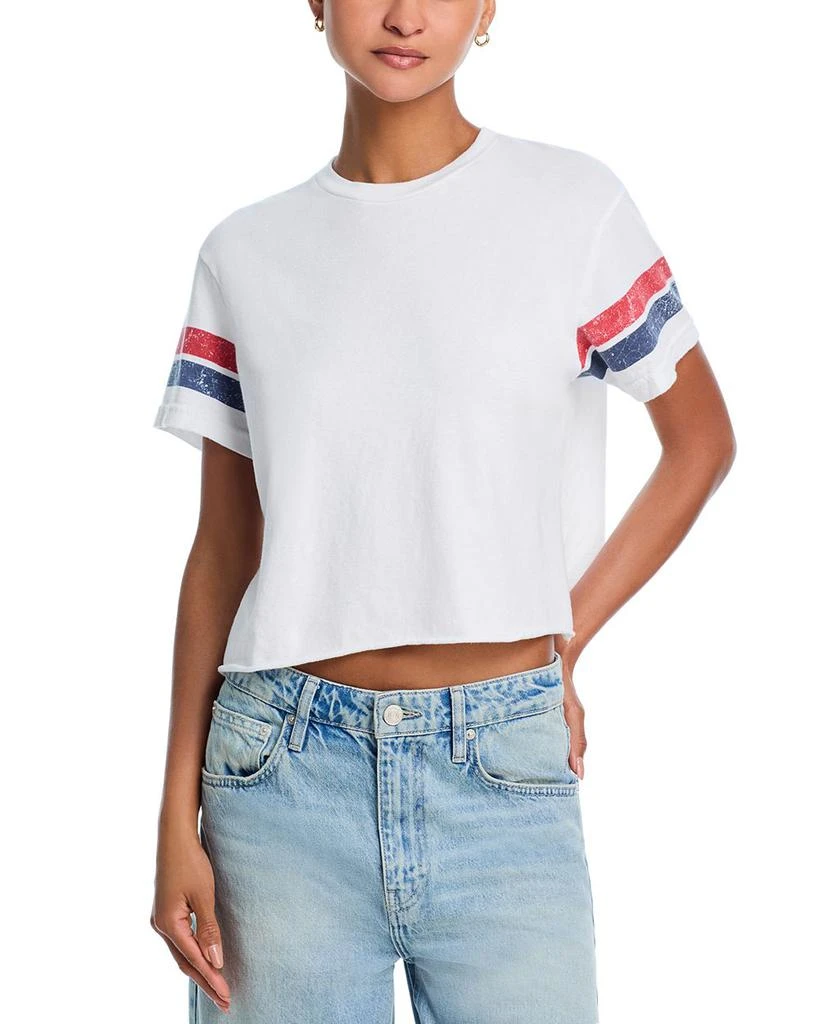 perfectwhitetee Lexi Athletic Stripe Cotton Tee 1