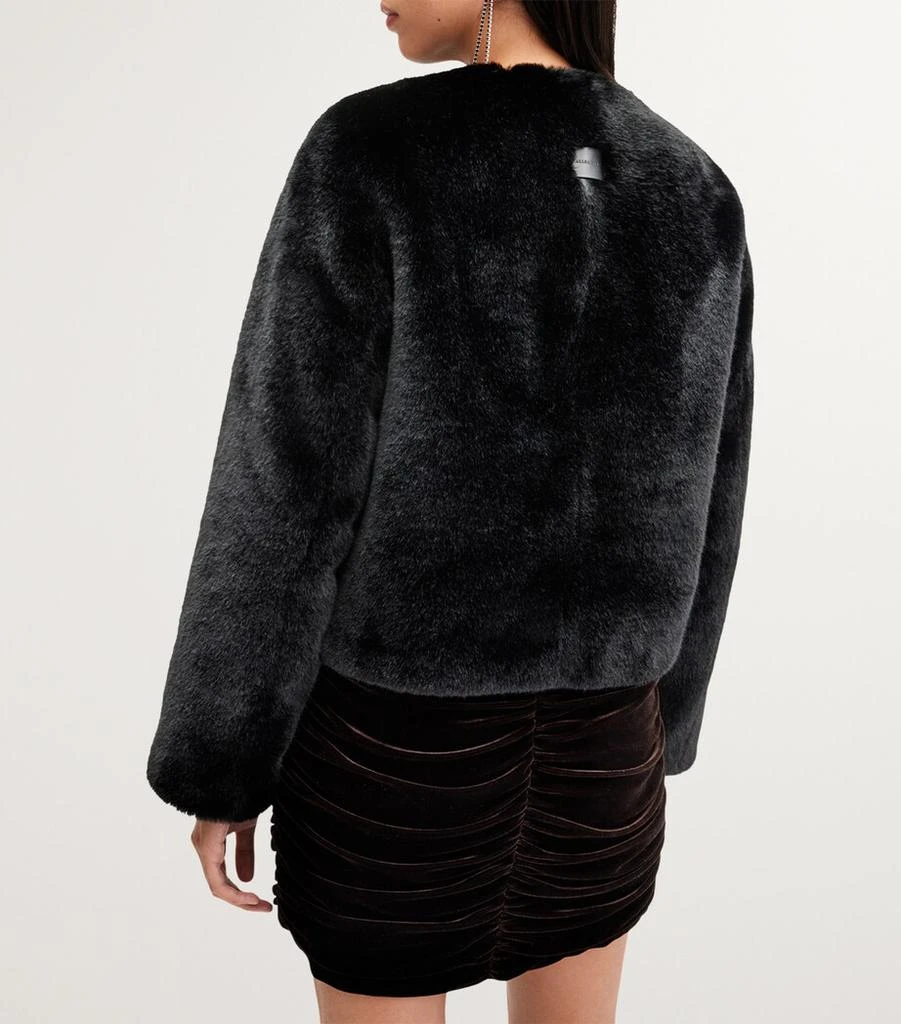 ALL SAINTS Faux Fur Florence Jacket 8