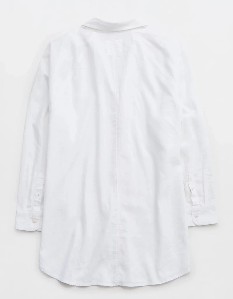 Aerie Aerie Linen Blend Cover Up Shirt 5