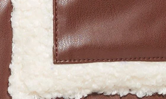 Levi's Faux Leather Puffer Jacket with Faux Shearling Trim 4