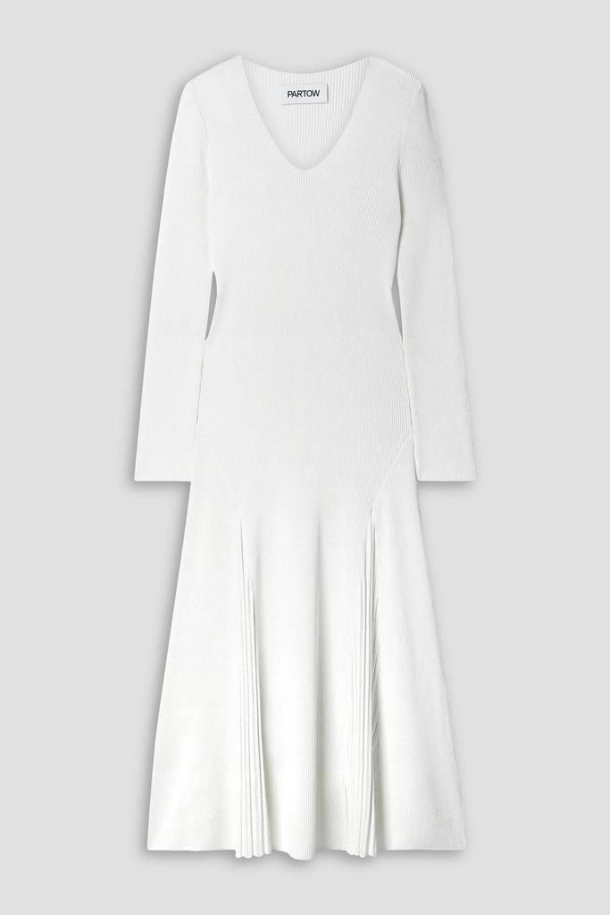 Partow Maddox ribbed-knit midi dress
