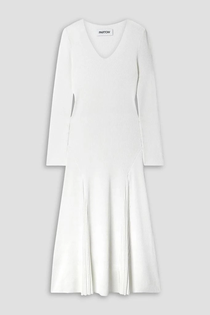 Partow Maddox ribbed-knit midi dress 1