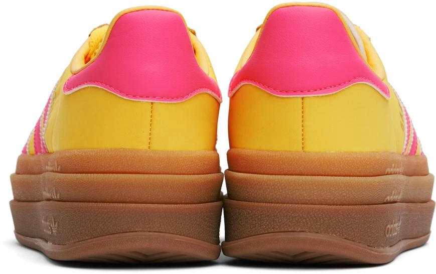 Adidas Yellow & Pink Gazelle Bold Sneakers 2