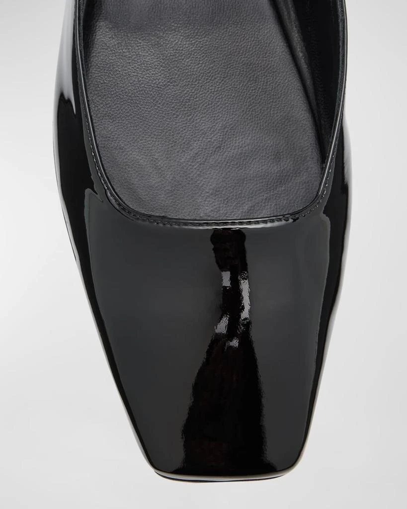 Jimmy Choo Ade Pearly-Strap Patent Ballerina Flats 6