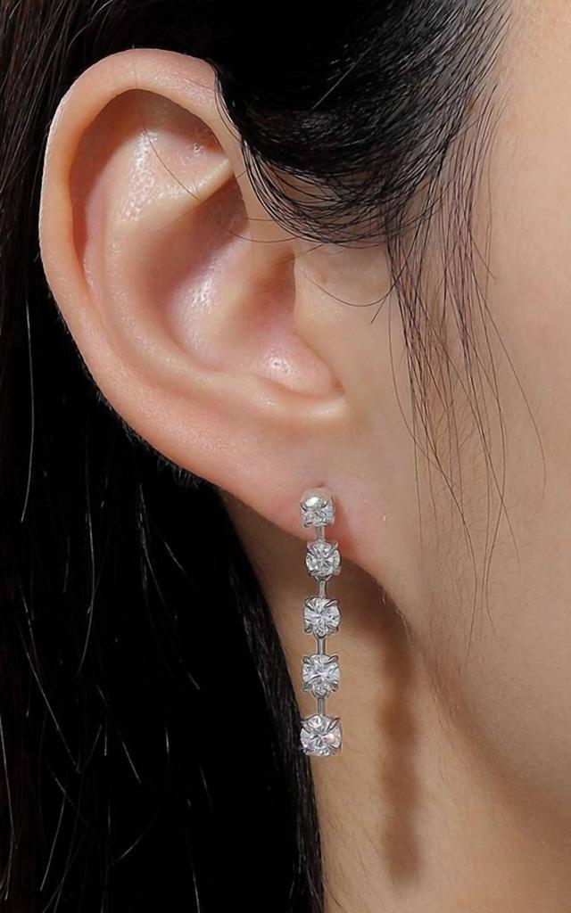 Lafonn Lafonn - Women's Simulated Diamond Station Drop Earrings