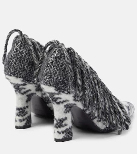Burberry Sweep 100 fringed wool pumps 3