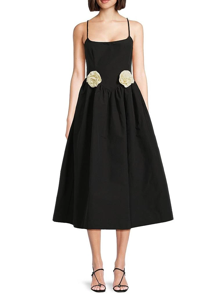 Ciao Lucia Neroni Rosette-Waist Midi Dress 3